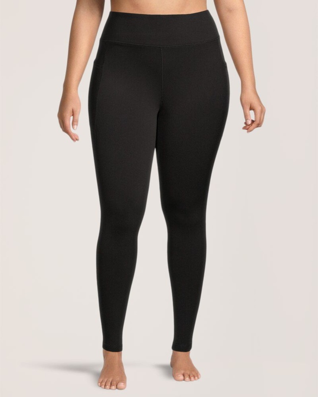 Legging pleine longueur doublé en molleton avec poches pour femmes, Shambhala