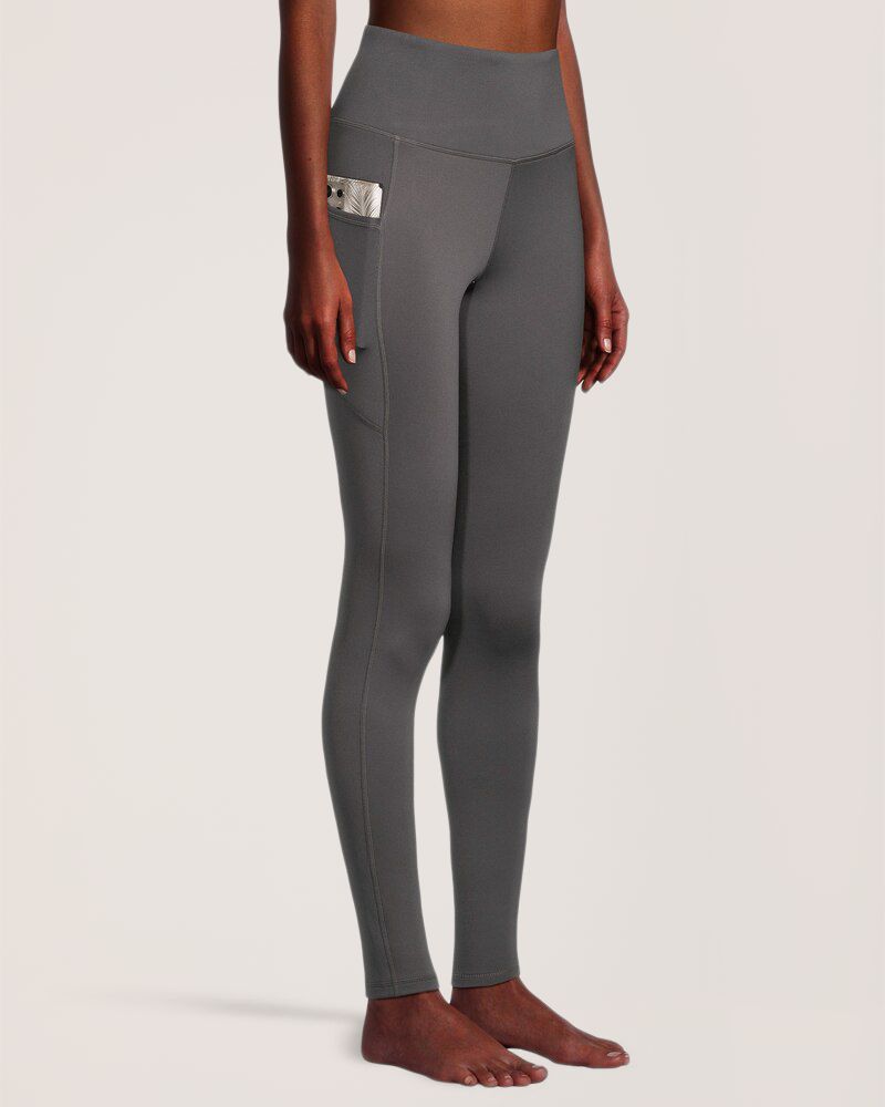 Legging pleine longueur doublé en molleton avec poches pour femmes, Shambhala