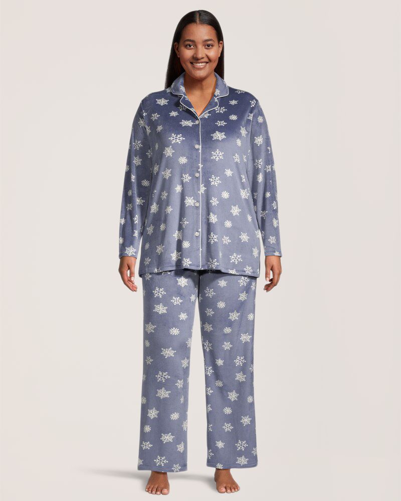 Pyjama Femme Hiver Polaire - Ensemble Deux Pièces Pilou | Nuit Confort Cadeau Noël