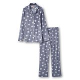 Denver Hayes Women's 2 Piece Brushed Micro Plush Pajama Set Front_Flat