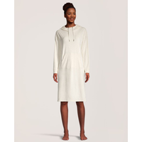 Denver Hayes Women's Velour Plush Hooded Night Shirt Front_Flat