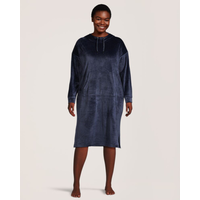 Chemise de nuit à capuche en velours moelleux pour femmes, Denver Hayes