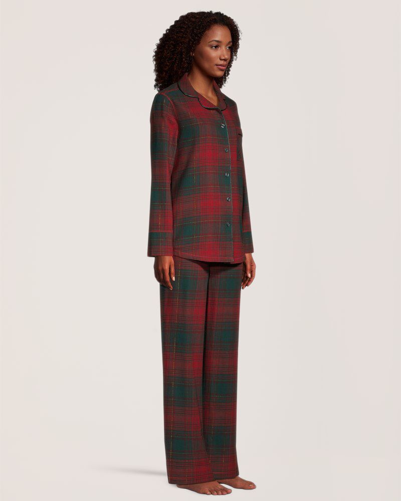 Ensemble de pyjama 2&nbsp;pièces en flanelle pour femmes, WindRiver