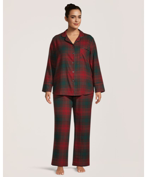 Ensemble de pyjama 2&nbsp;pièces en flanelle pour femmes, WindRiver