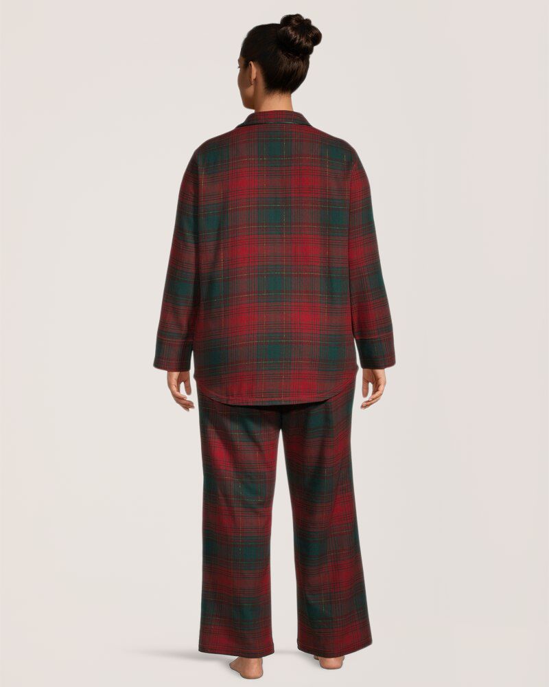 Ensemble de pyjama 2&nbsp;pièces en flanelle pour femmes, WindRiver