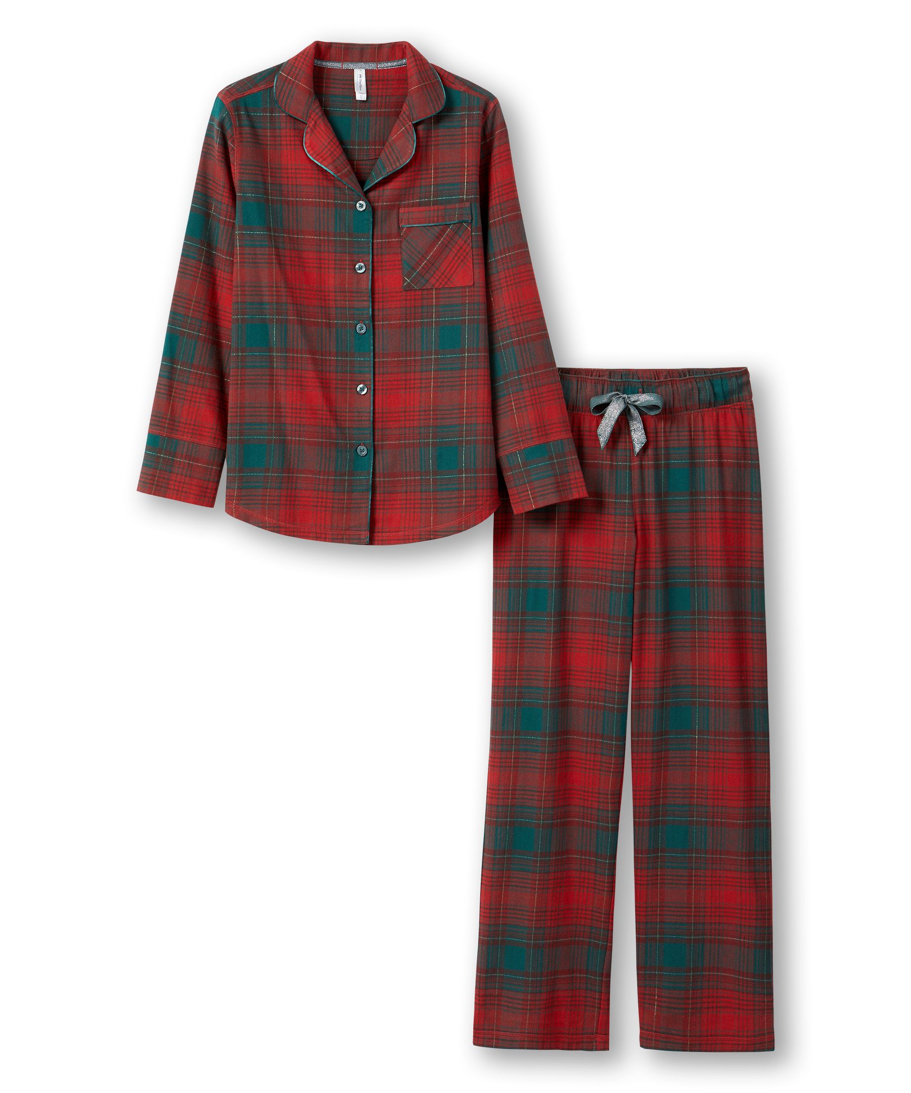 Ensemble de pyjama 2&nbsp;pièces en flanelle pour femmes, WindRiver