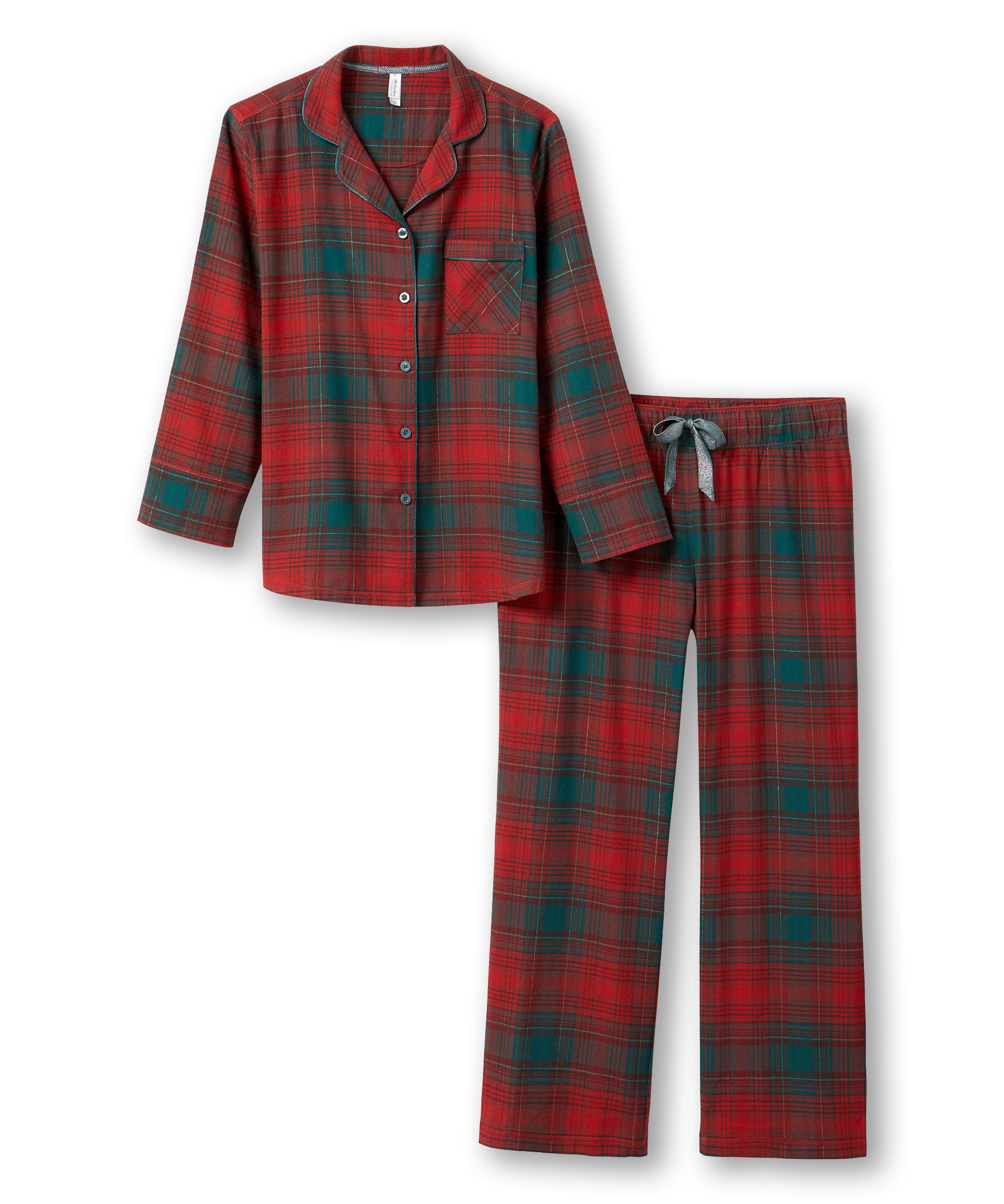 Ensemble de pyjama 2&nbsp;pièces en flanelle pour femmes, WindRiver