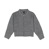 Silver Women's Front Zip Sweater Front_Flat