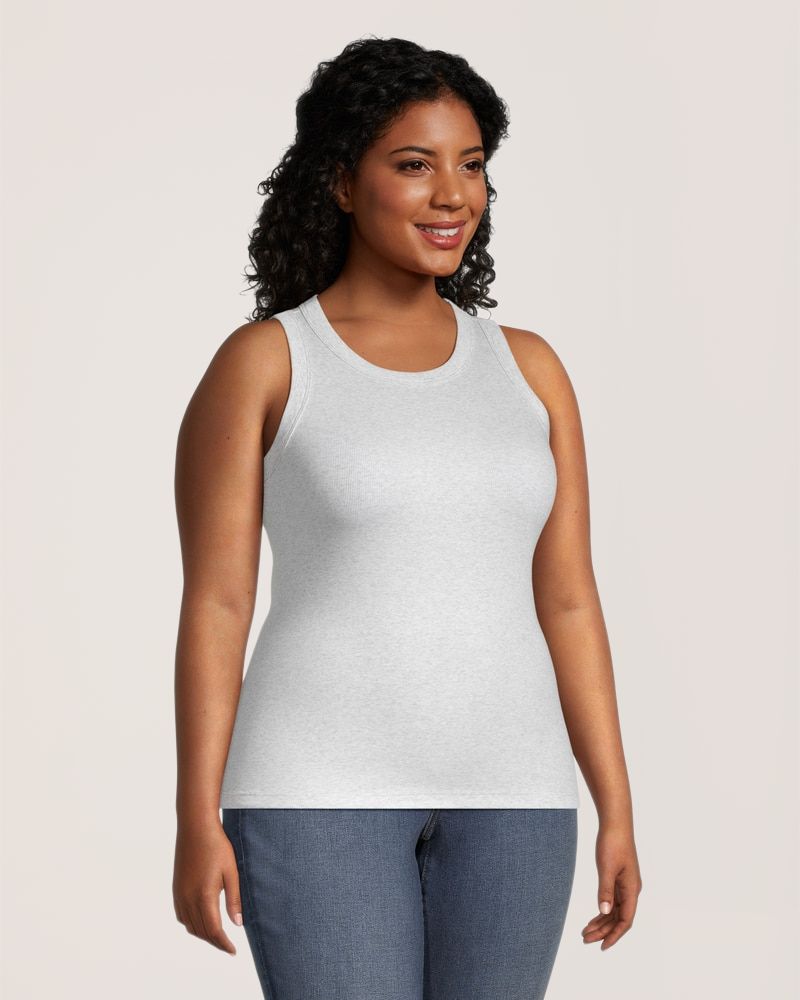 Denver Hayes Women's Semi-Fitted High Neck Rib Tank
