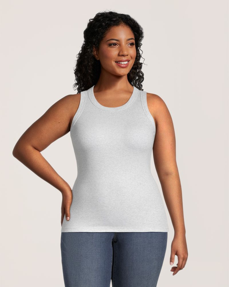 Denver Hayes Women's Semi-Fitted High Neck Rib Tank