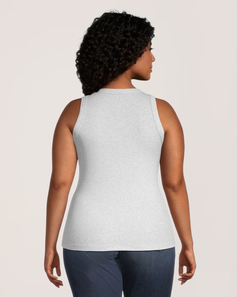 Denver Hayes Women's Semi-Fitted High Neck Rib Tank