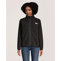 Veste en molleton sherpa à fermeture à boutons-pression intégrale avec T-MAX pour femmes, Heritage, WindRiver Front_Flat