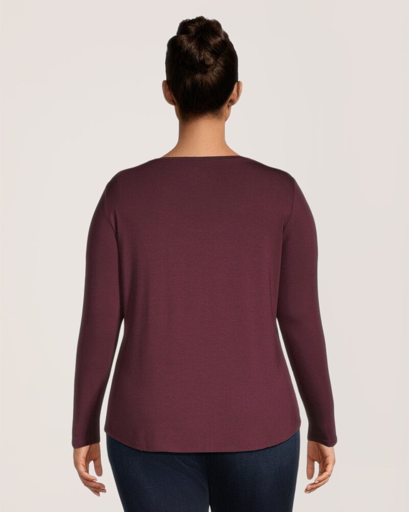 T-shirt à encolure échancrée pour femmes, Denver Hayes