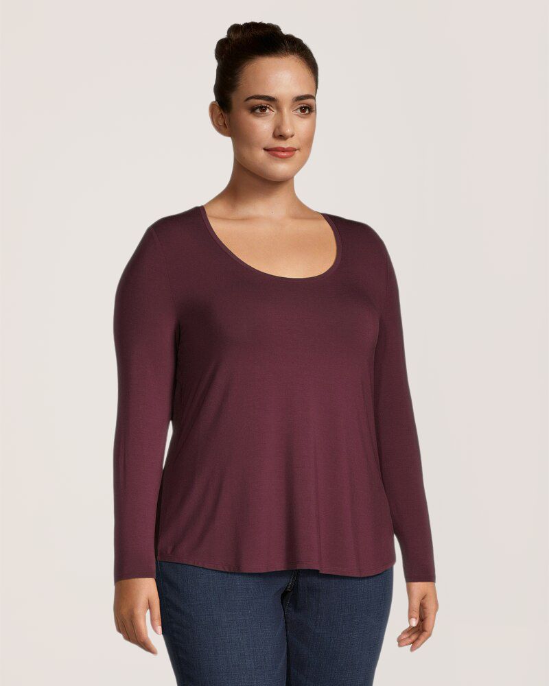 T-shirt à encolure échancrée pour femmes, Denver Hayes