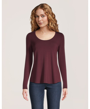 T-shirt à encolure échancrée pour femmes, Denver Hayes