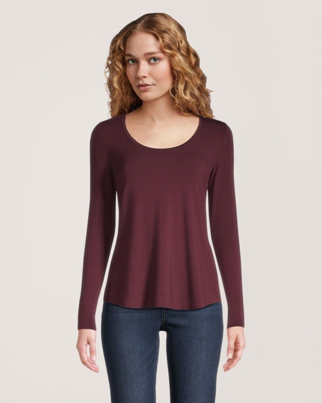 T-shirt à encolure échancrée pour femmes, Denver Hayes