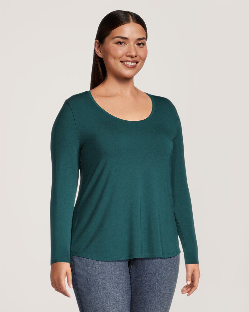 T-shirt à encolure échancrée pour femmes, Denver Hayes