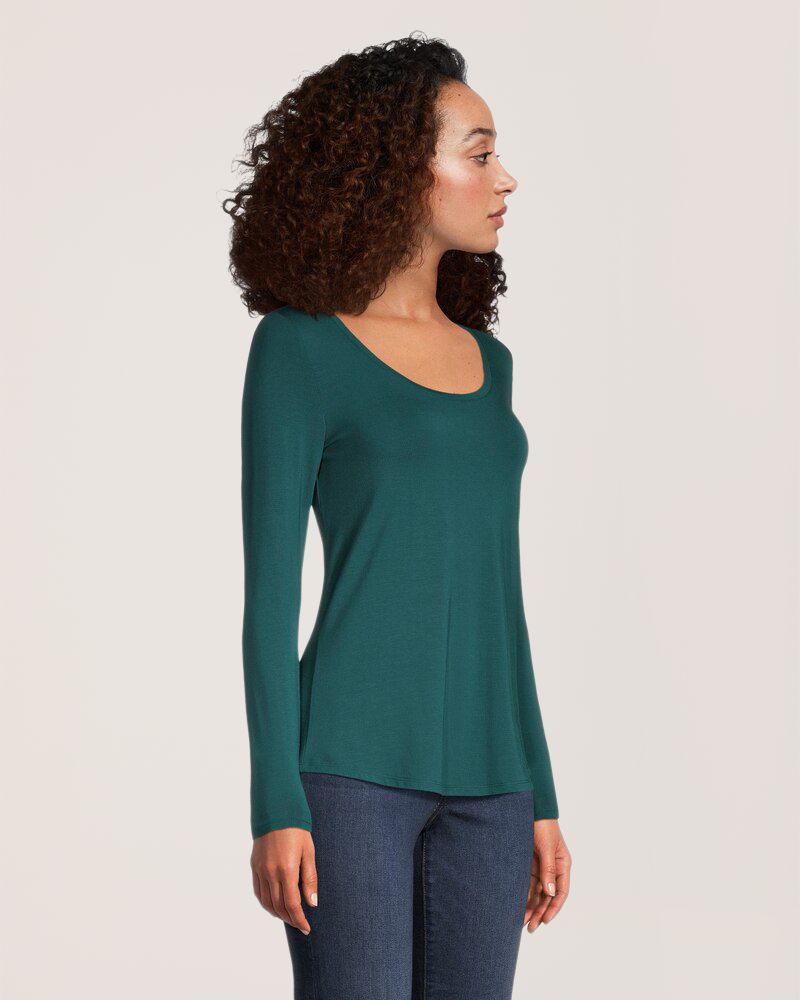 T-shirt à encolure échancrée pour femmes, Denver Hayes