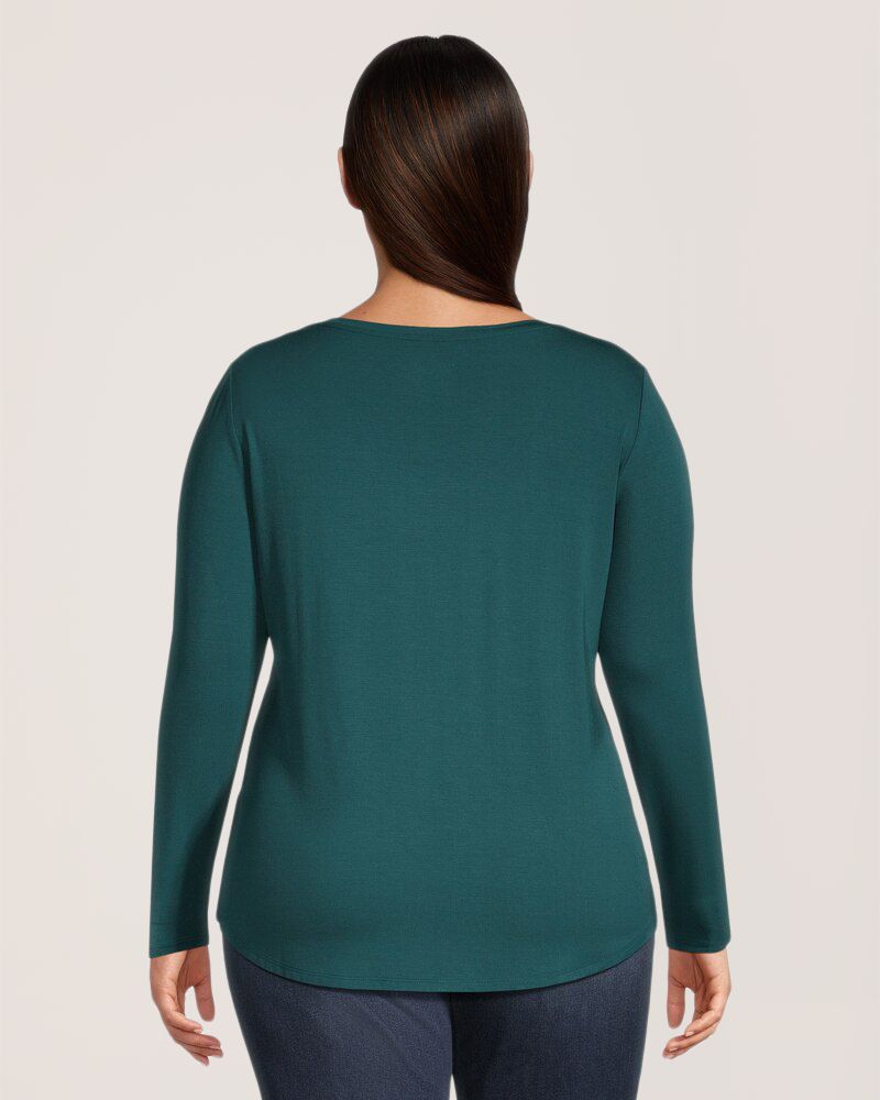 T-shirt à encolure échancrée pour femmes, Denver Hayes