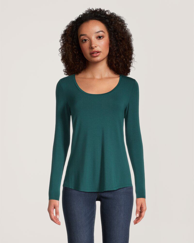 T-shirt à encolure échancrée pour femmes, Denver Hayes