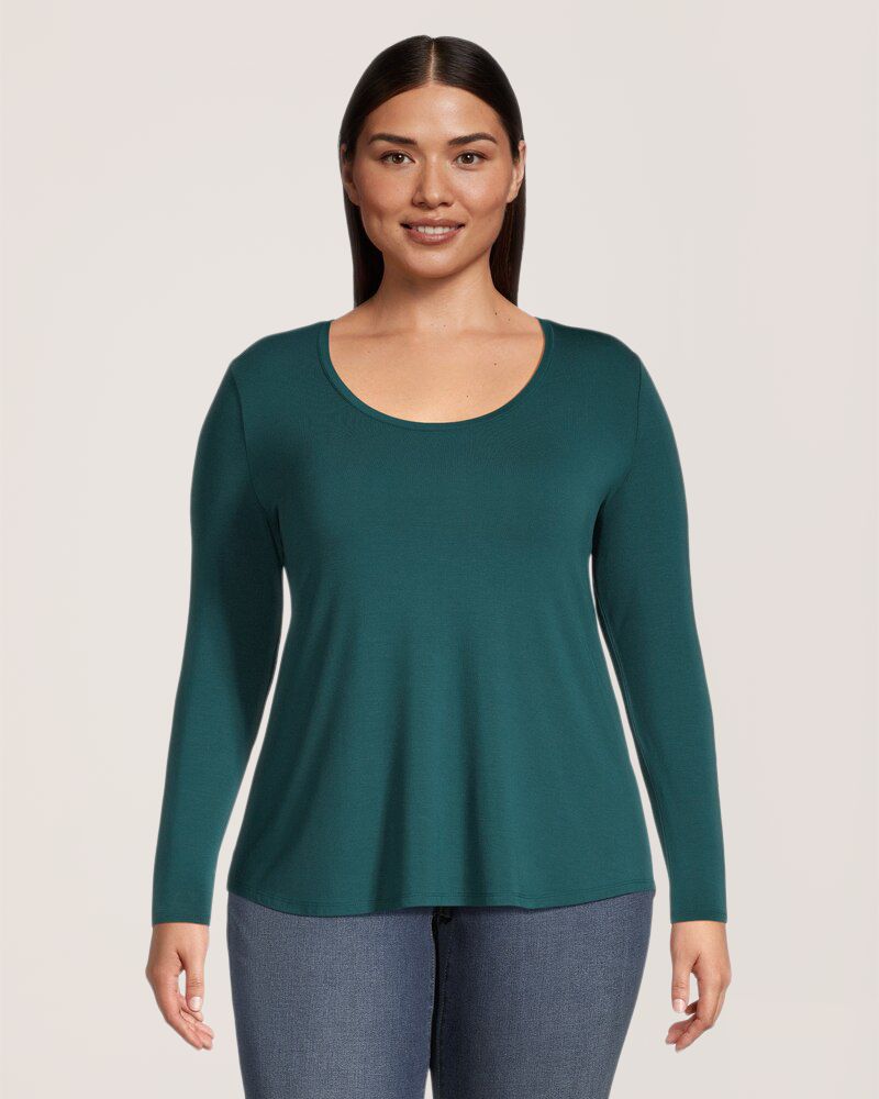 T-shirt à encolure échancrée pour femmes, Denver Hayes