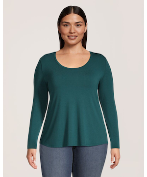 T-shirt à encolure échancrée pour femmes, Denver Hayes