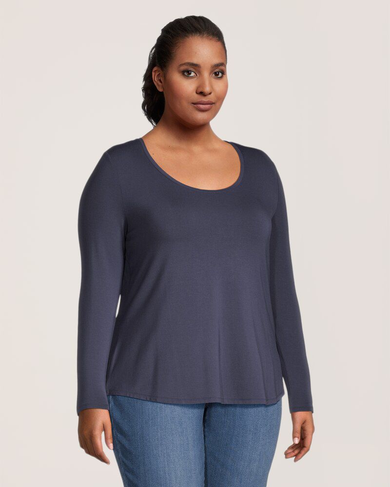 T-shirt à encolure échancrée pour femmes, Denver Hayes