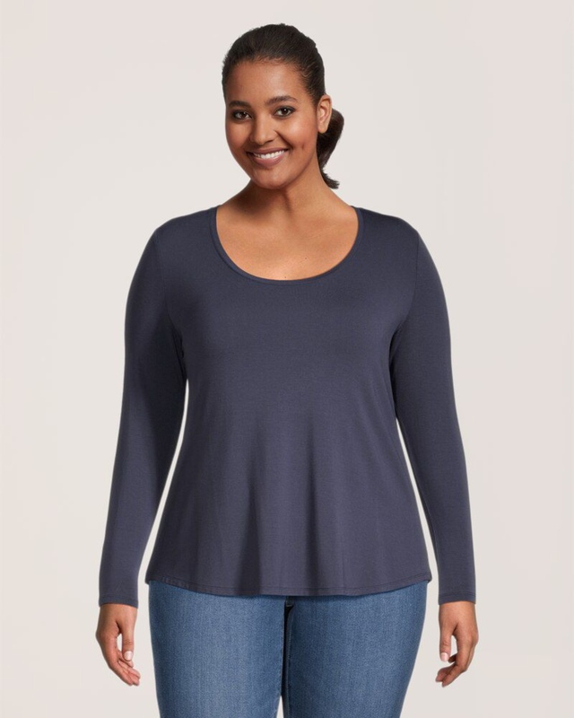 T-shirt à encolure échancrée pour femmes, Denver Hayes