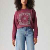 Chandail en molleton classique de tous les jours à encolure ras du cou pour femmes, Levi's Front_Flat