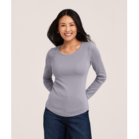 Denver Hayes Women's Long Sleeve Slim Fit Crew Neck T Shirt