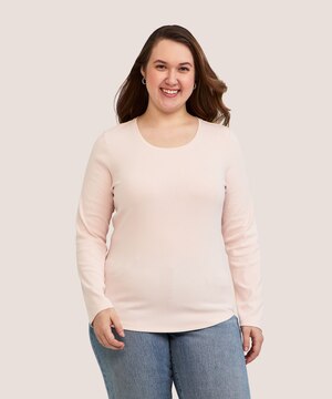 Denver Hayes Women's Long Sleeve Slim Fit Crew Neck T Shirt