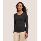 Denver Hayes Women's Long Sleeve Slim Fit Crew Neck T-Shirt