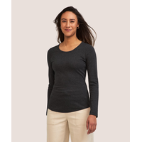 Denver Hayes Women's Long Sleeve Slim Fit Crew Neck T-Shirt
