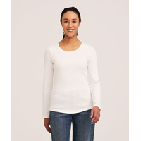 Denver Hayes Women's Long Sleeve Slim Fit Crew Neck T Shirt