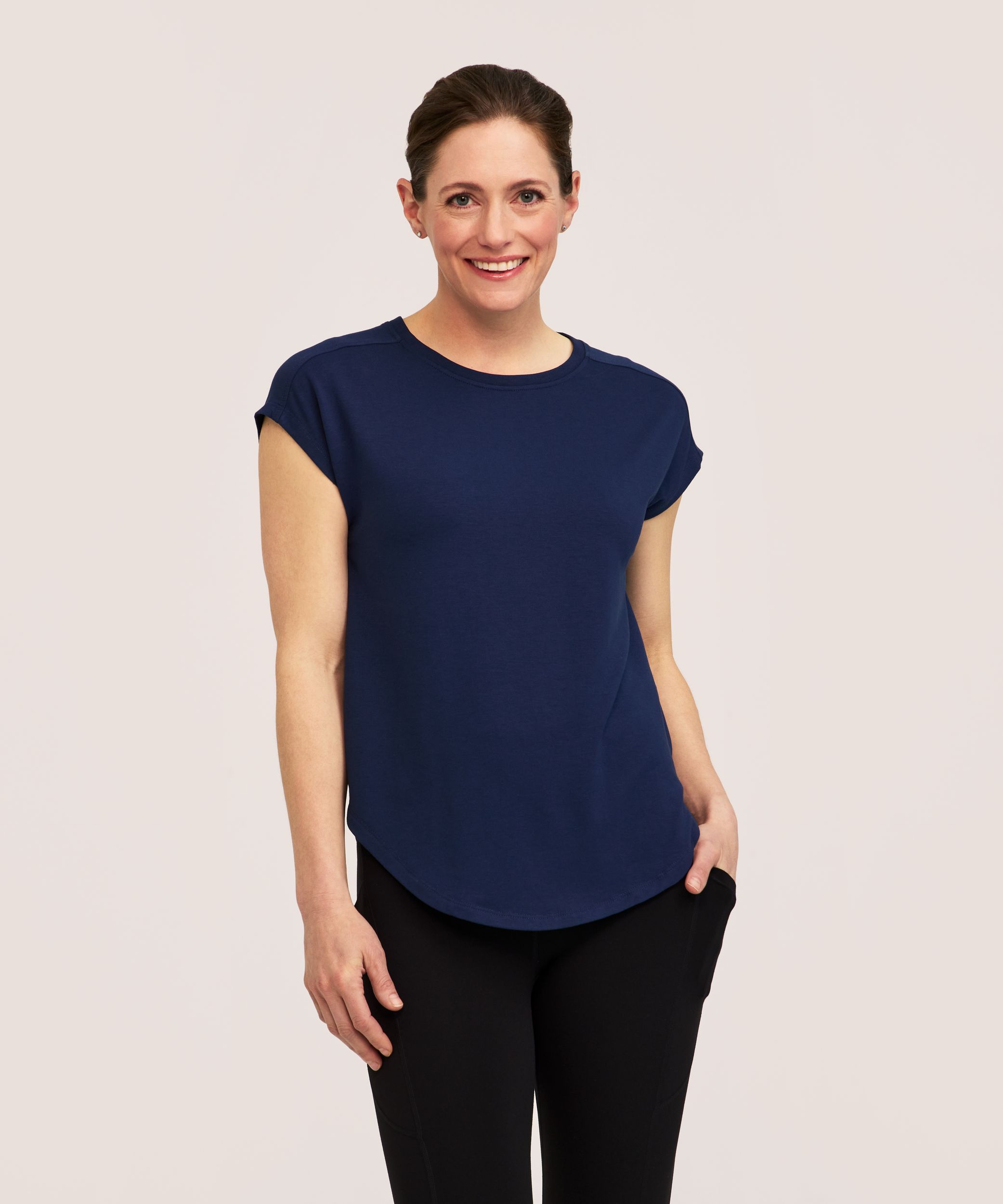 T-shirt de tous les jours à manches courtes pour femmes, Shambhala