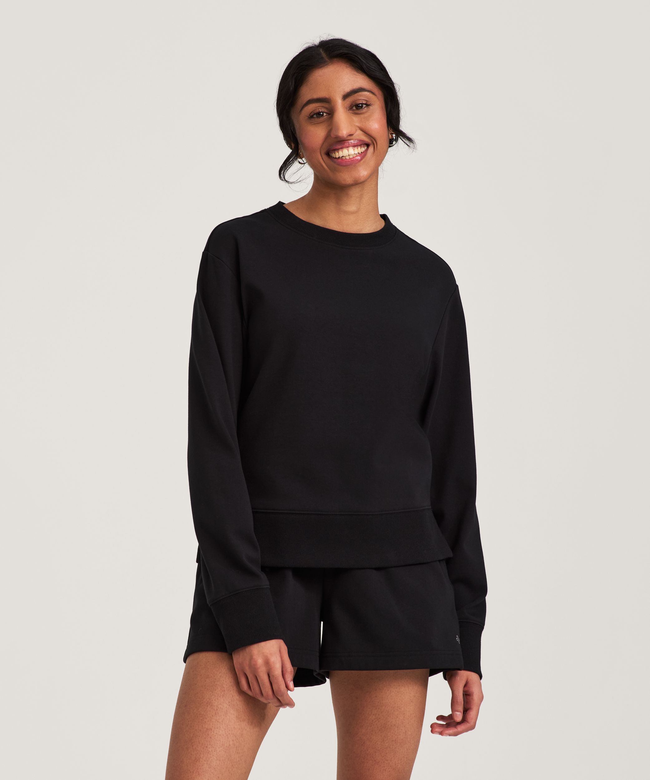 Chandail en molleton à encolure ras du cou pour femmes, Shambhala