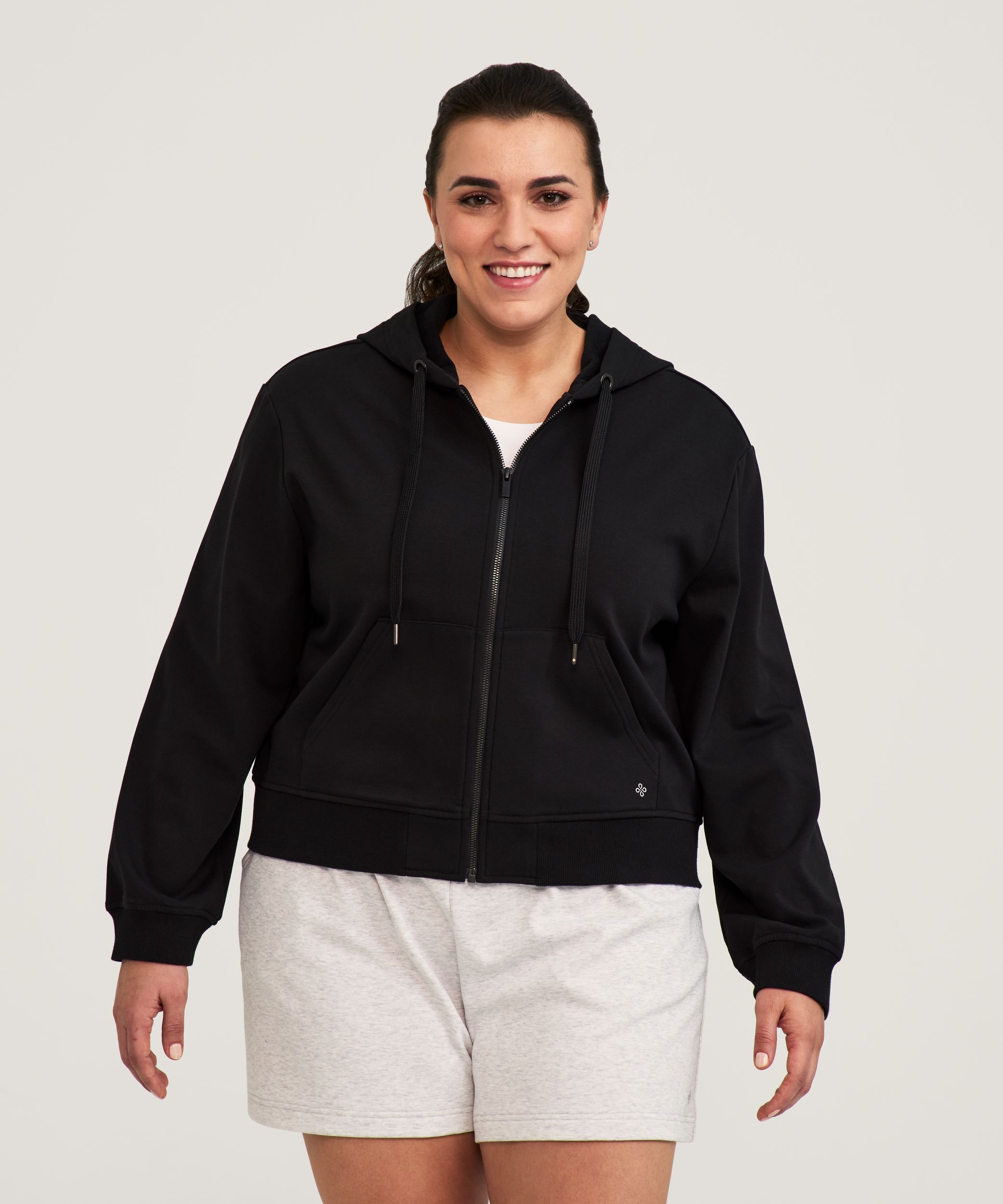 Chandail à capuche décontracté à fermeture à glissière pour femmes, Shambhala