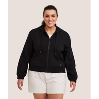 Chandail à capuche décontracté à fermeture à glissière pour femmes, Shambhala Front_Flat