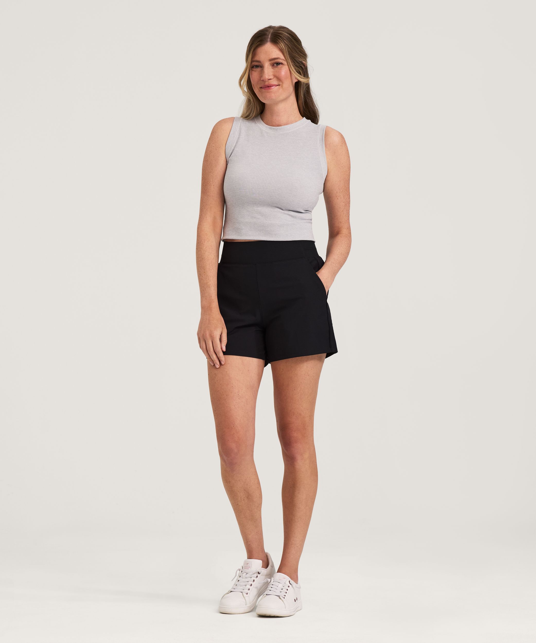 Short tissé extensible à taille mi-basse pour femmes, Shambhala