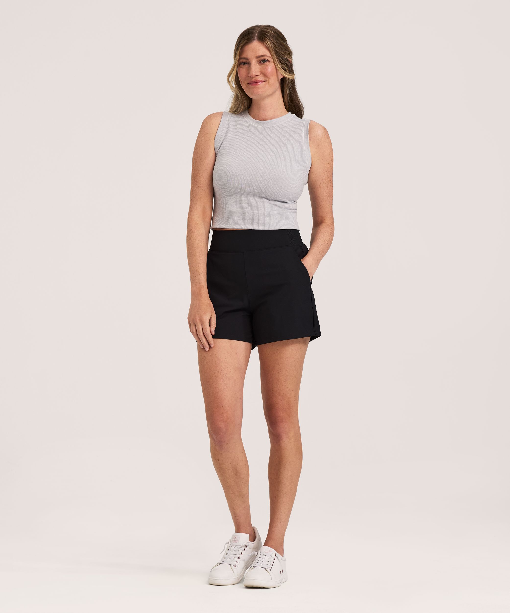 Shambhala Women's Mid Rise Stretch Woven Short