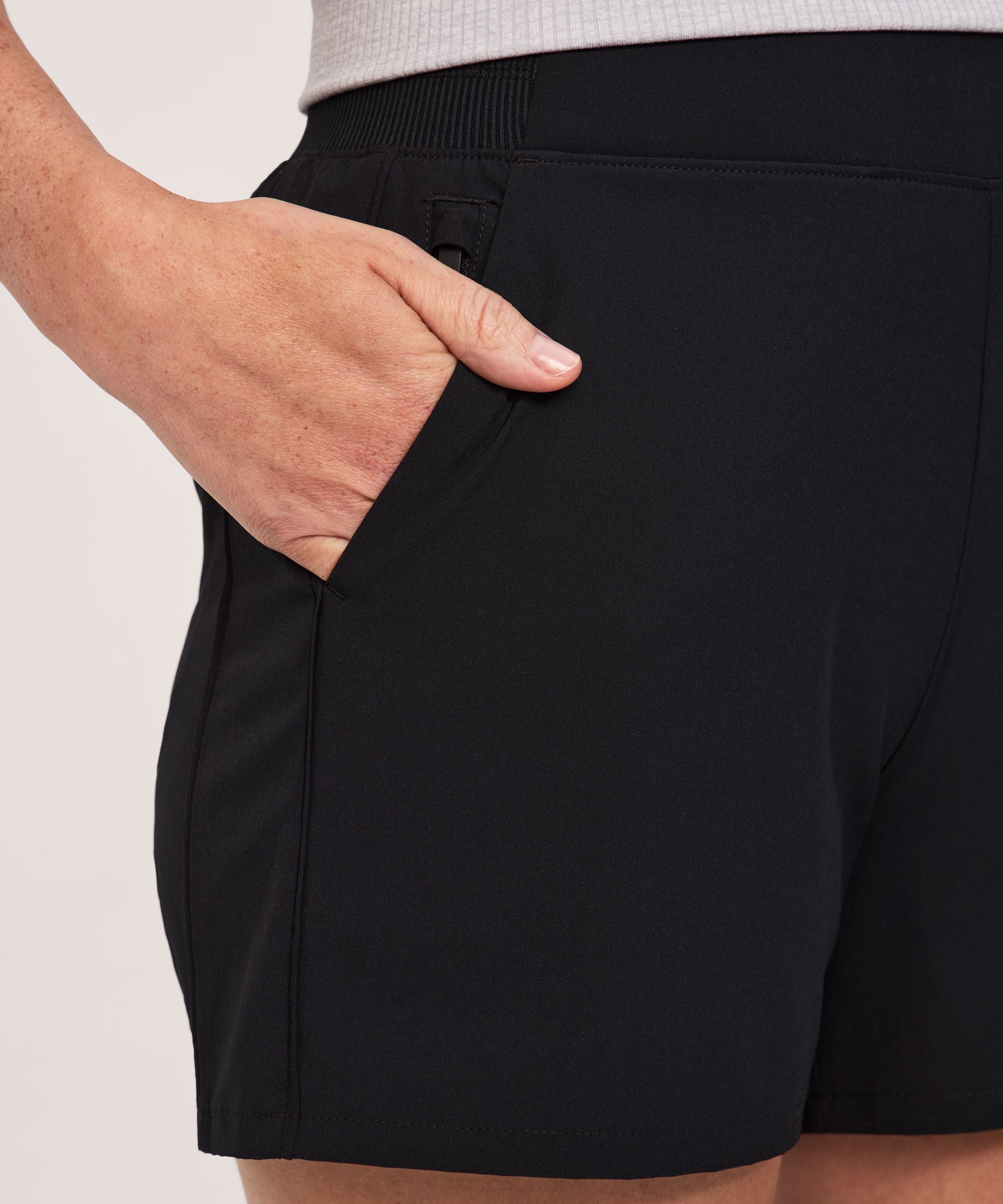 Shambhala Women's Mid Rise Stretch Woven Short