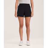 Short tissé extensible à taille mi-basse pour femmes, Shambhala Front_Flat