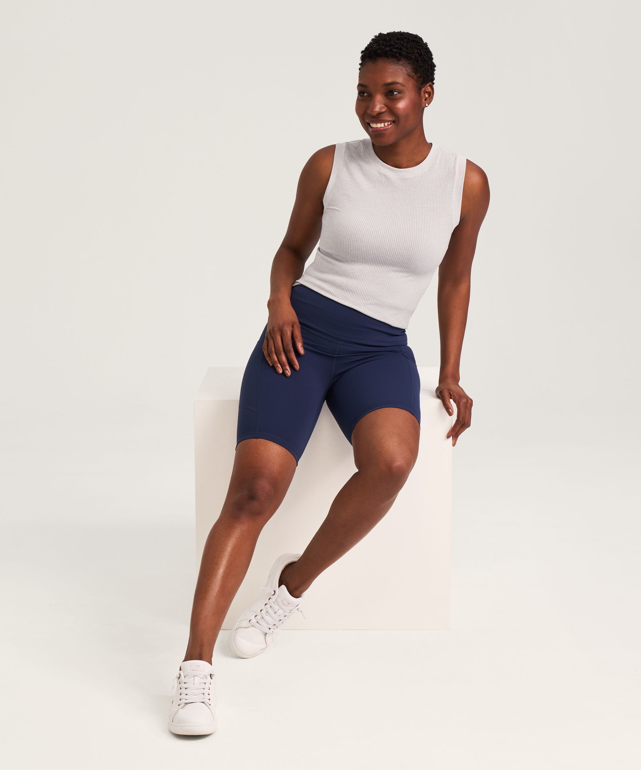 Short de vélo à taille haute et avec poches pour femmes, Live-in Confort, Shambhala