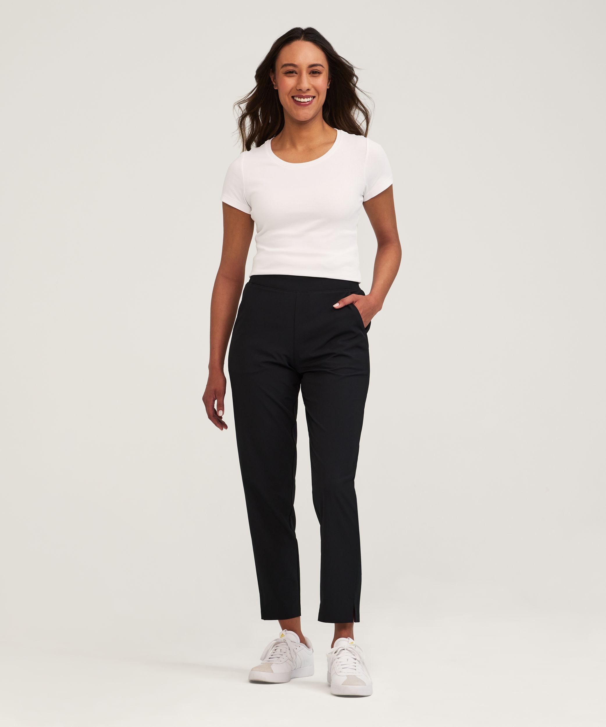 Shambhala Women's Mid Rise Woven Travel Pants