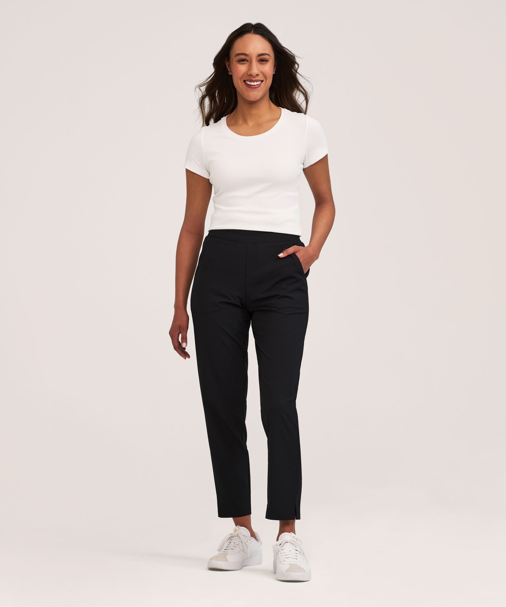 Shambhala Women's Mid Rise Woven Travel Pants