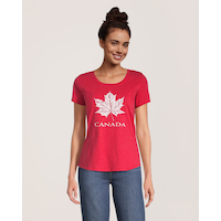Jumpstart Women's Canada Day T Shirt Front_Flat