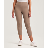 Legging court à taille haute avec poches pour femmes, Live-in Confort, Shambhala Front_Flat
