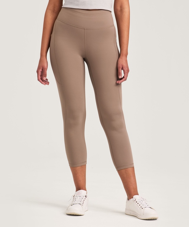Legging court à taille haute avec poches pour femmes, Live-in Confort, Shambhala