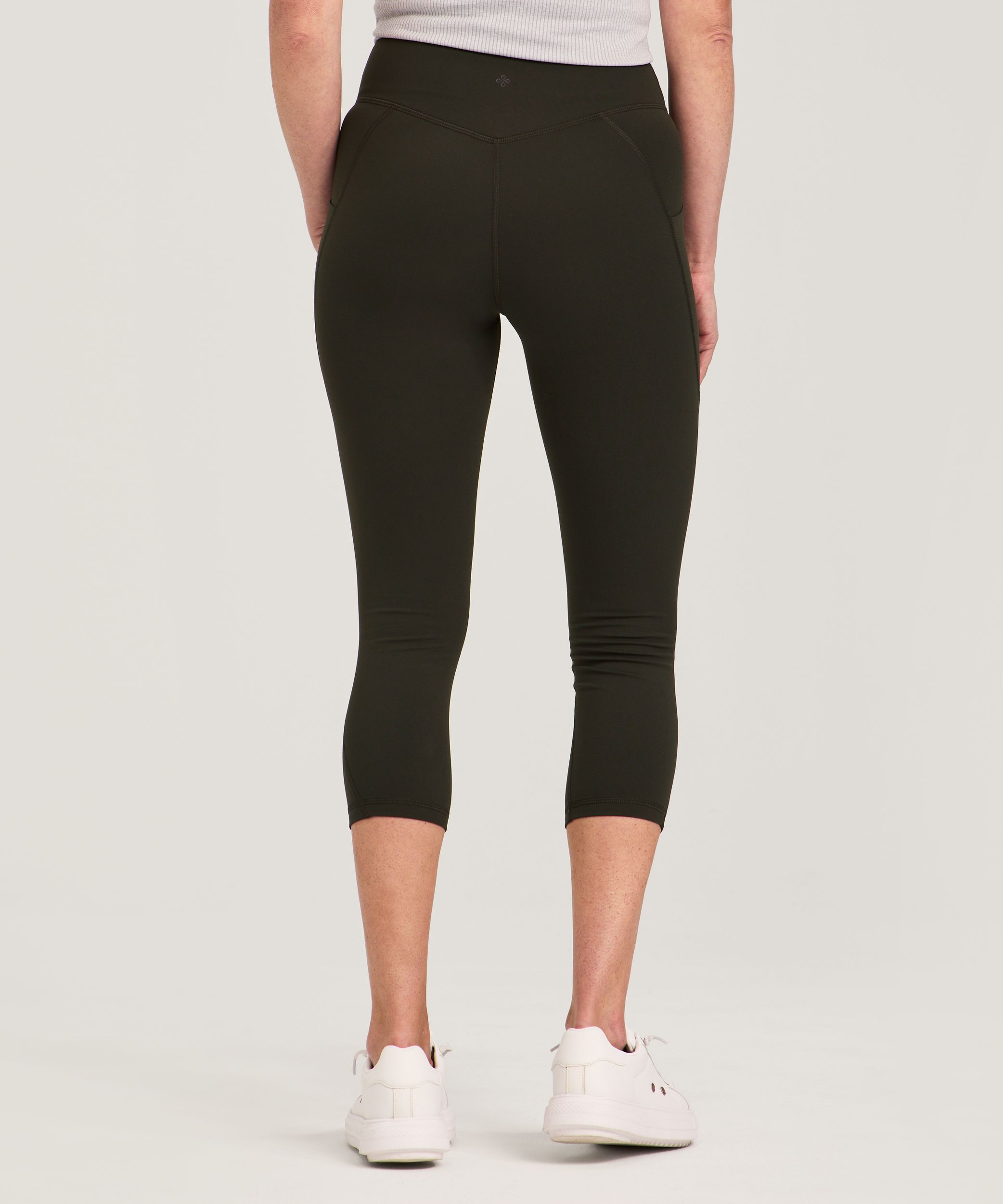 Legging court à taille haute avec poches pour femmes, Live-in Confort, Shambhala