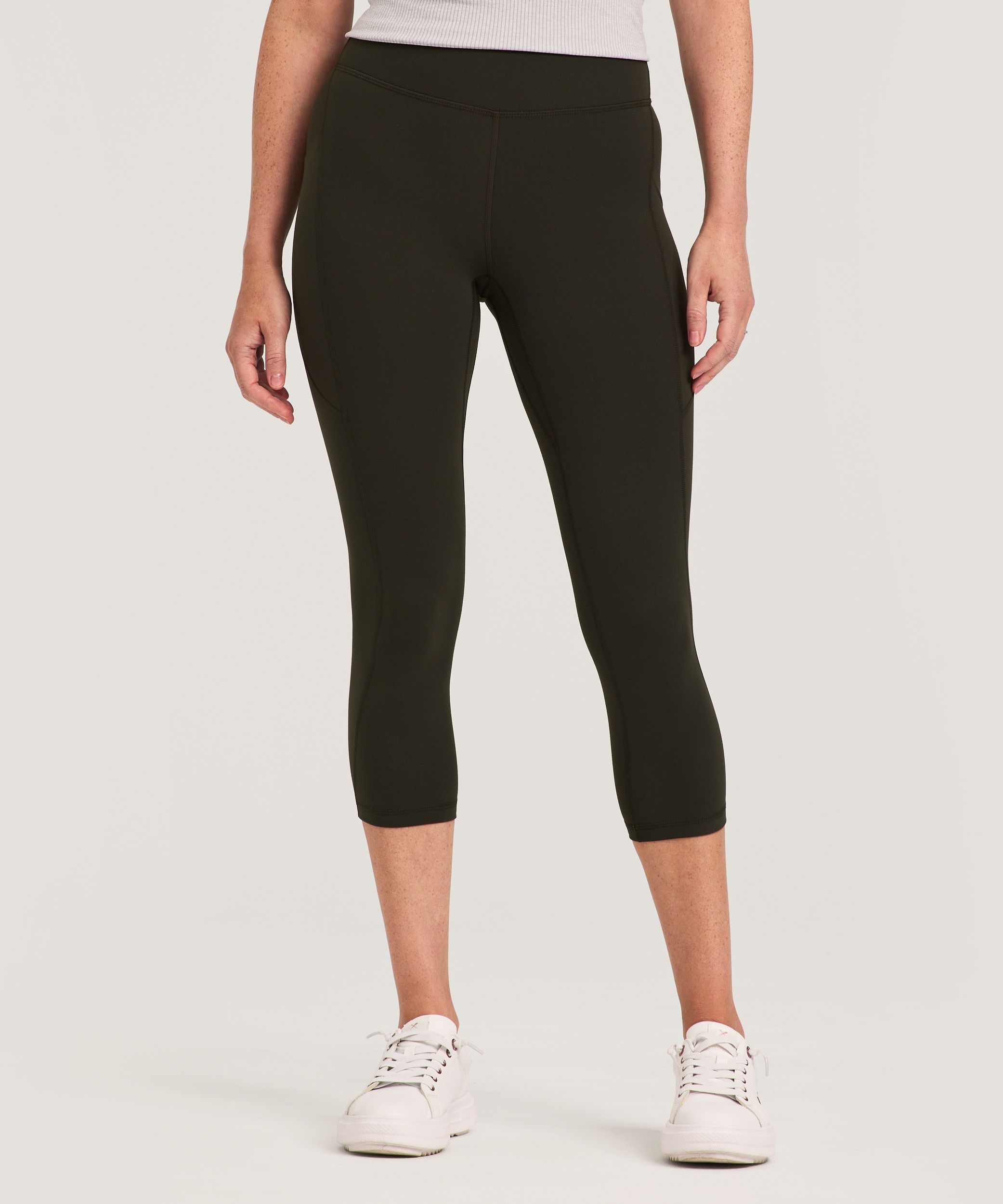 Legging court à taille haute avec poches pour femmes, Live-in Confort, Shambhala